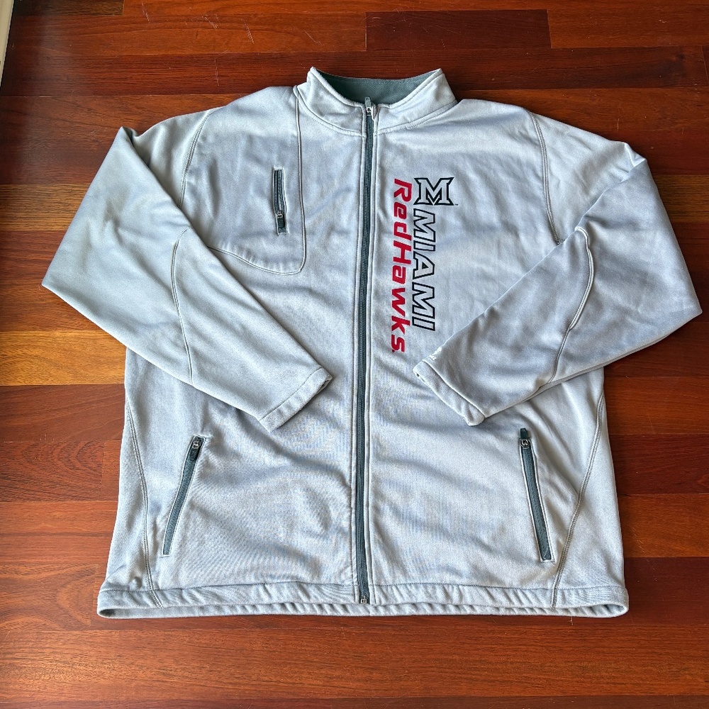 Miami RedHawks Full Zip Fleece Jacket - Unisex